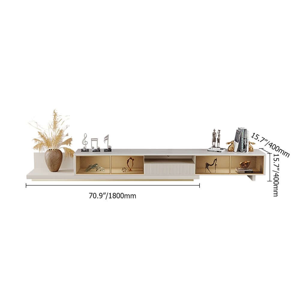 Modern Freestanding TV Stand With LED Lighting Dimensions