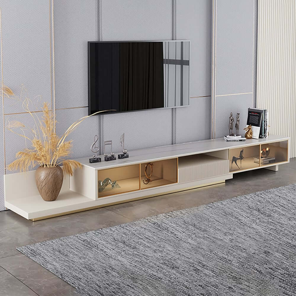 Modern Freestanding TV Stand With LED Lighting Main Product Image