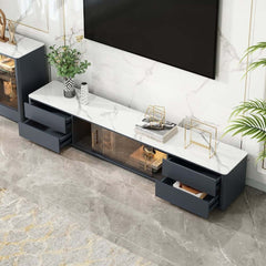 Modern Freestanding TV Stand With Sintered Stone Top