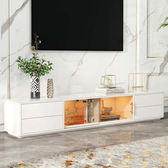 Modern Freestanding TV Stand With Sintered Stone Top