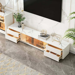 Modern Freestanding TV Stand With Sintered Stone Top