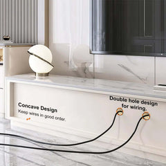 Modern Freestanding TV Stand With Sintered Stone Top