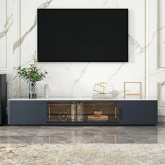 Modern Freestanding TV Stand With Sintered Stone Top