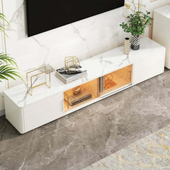 Modern Freestanding TV Stand With Sintered Stone Top