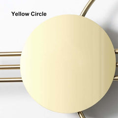 Modern Geometric Wall Art with Faux Leather and Metal Accents