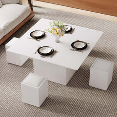 Modern Glass Coffee Table With Storage Drawer