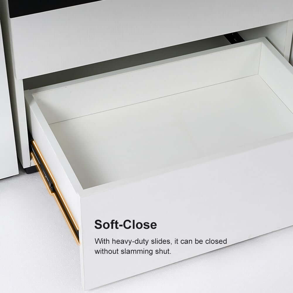 Modern Glass Coffee Table With Storage Drawer