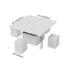 Modern Glass Coffee Table With Storage Drawer Dimensions