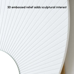 Modern Glass Wall Art with 3D Relief and Gold Accents