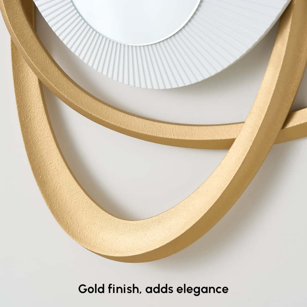 Modern Glass Wall Art with 3D Relief and Gold Accents