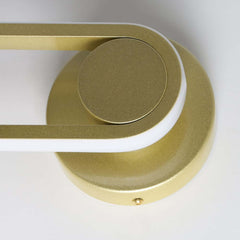 Modern Gold Armed Sconce with White Silica Shade for Ambient Lighting