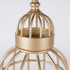 Modern Gold Metal Etagere with Solid Wood Shelves - 3-Tier Ladder Shelf