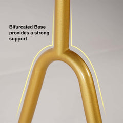 Modern Gold Metal Garment Rack with Marble Base