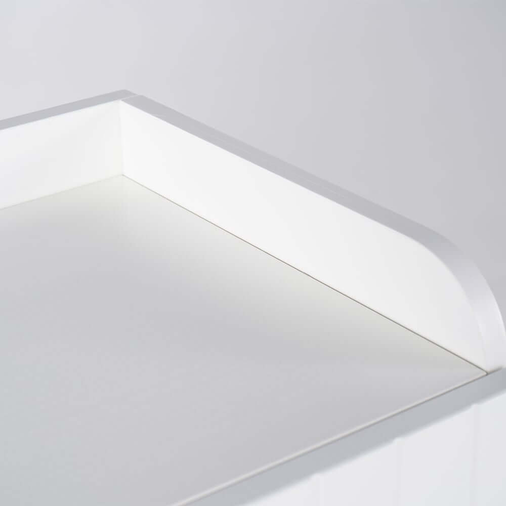 Modern Gray and White Shoe Cabinet with Metal Legs and Shelves