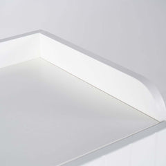 Modern Gray and White Shoe Cabinet with Metal Legs and Shelves