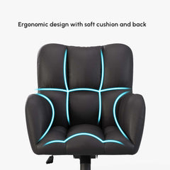 Modern Gray Conference Chair with Linen Upholstery and Chrome Frame