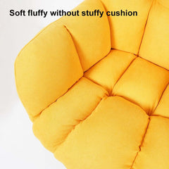 Modern Gray Conference Chair with Linen Upholstery and Chrome Frame