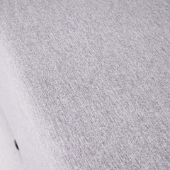 Modern Gray Linen Sofa Bed With Storage And Metal Legs