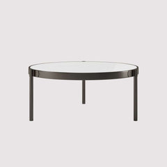 Modern Gray Outdoor Sofa Chair Set with Sintered Stone Coffee Table