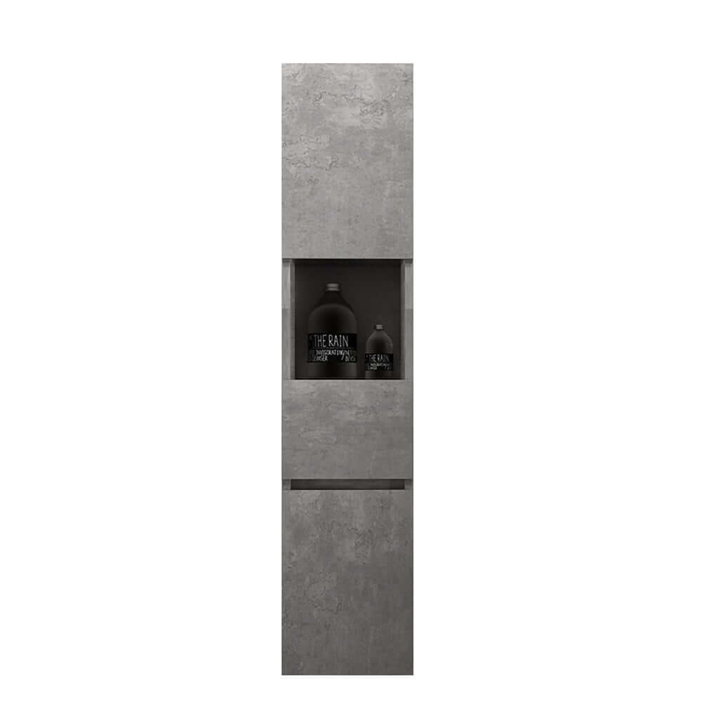 Modern Gray Plywood Wall-Mounted Bathroom Cabinet with Storage