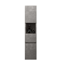 Modern Gray Plywood Wall-Mounted Bathroom Cabinet with Storage