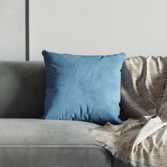 Modern Gray Velvet L-Shaped Sectional Sofa, Cushion Back