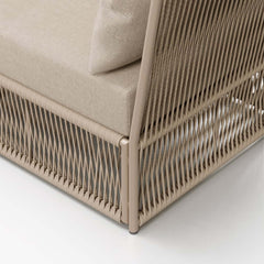 Modern Green and Warm White Outdoor Sectional Furniture Set