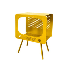 Modern Green Metal TV-Shaped Display Shelf With Storage