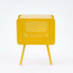 Modern Green Metal TV-Shaped Display Shelf With Storage