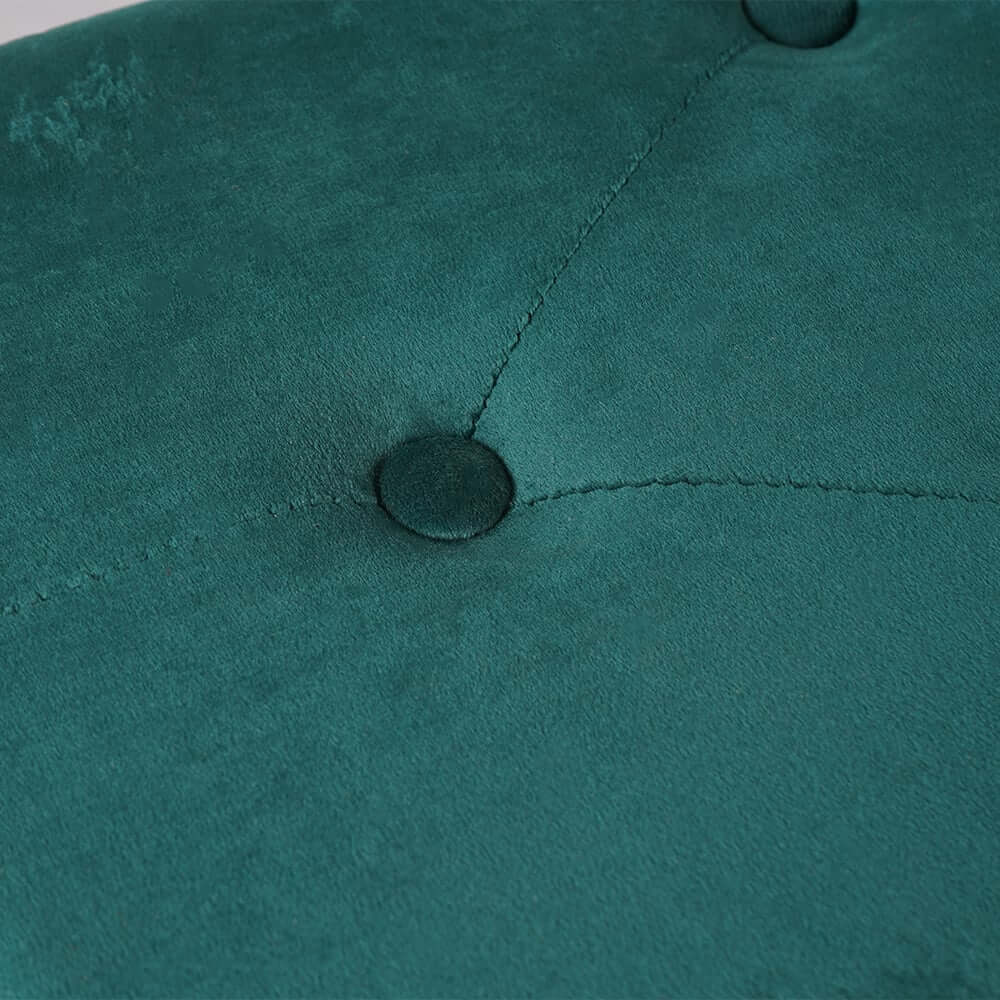 Modern Green Velvet Upholstered Storage Bench with Gold Legs