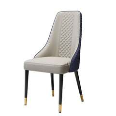 Modern High Back Blue Side Chairs Set Of 4