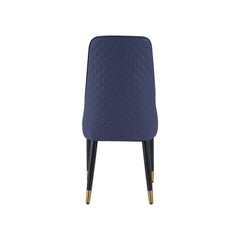 Modern High Back Blue Side Chairs Set Of 4