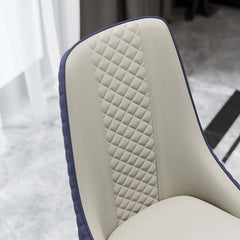 Modern High Back Blue Side Chairs Set Of 4