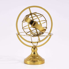 Modern Iron Geometric Sculpture – Gold Abstract Home Decor