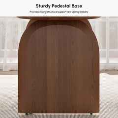 Modern Japandi Solid Wood Dining Set with Rattan Chairs