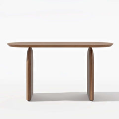 Modern Japandi Solid Wood Dining Set with Rattan Chairs