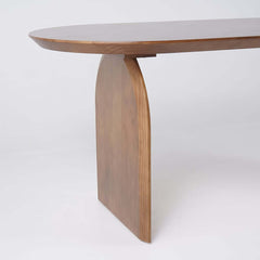 Modern Japandi Solid Wood Dining Set with Rattan Chairs