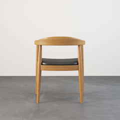 Modern Japandi Solid Wood Dining Set with Rattan Chairs