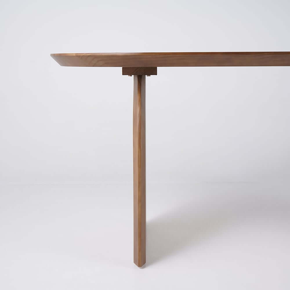 Modern Japandi Solid Wood Dining Set with Rattan Chairs