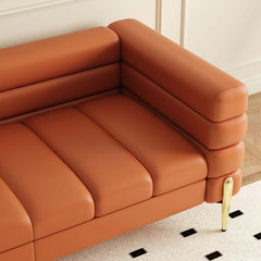 Modern L-Shaped Boucle Sectional Sofa with Ottoman