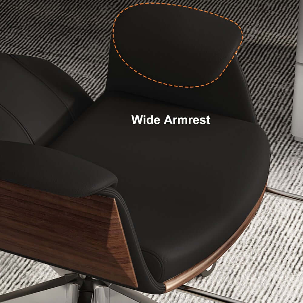 Modern L-Shaped Executive Desk and Office Chair Set in Whitewash Finish