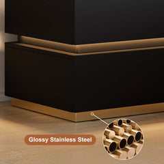 Modern LED Nightstand With Wireless Charging & USB Ports