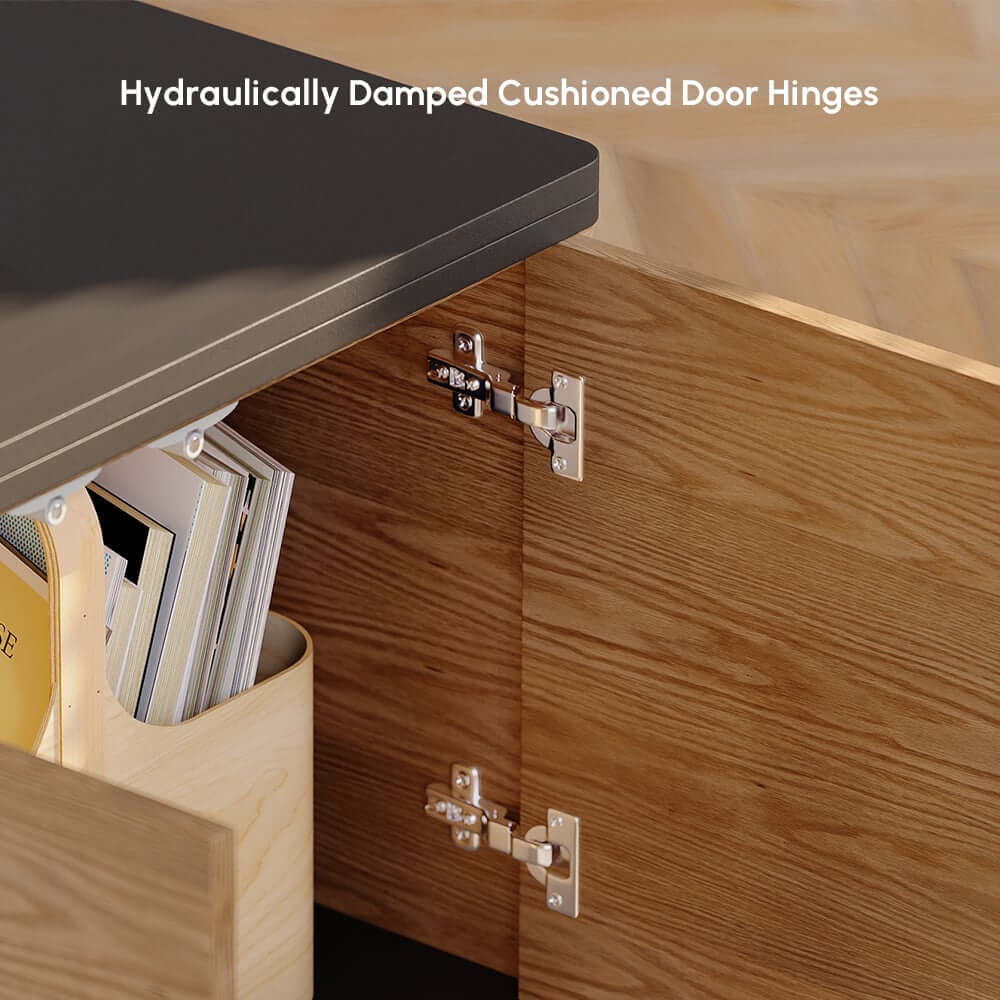Modern Lift-Top Coffee Table With Storage & Wheels