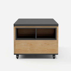 Modern Lift-Top Coffee Table With Storage & Wheels