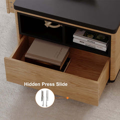 Modern Lift-Top Coffee Table With Storage & Wheels