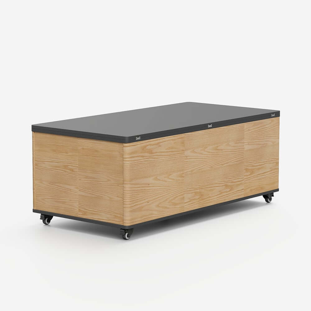 Modern Lift-Top Coffee Table With Storage & Wheels