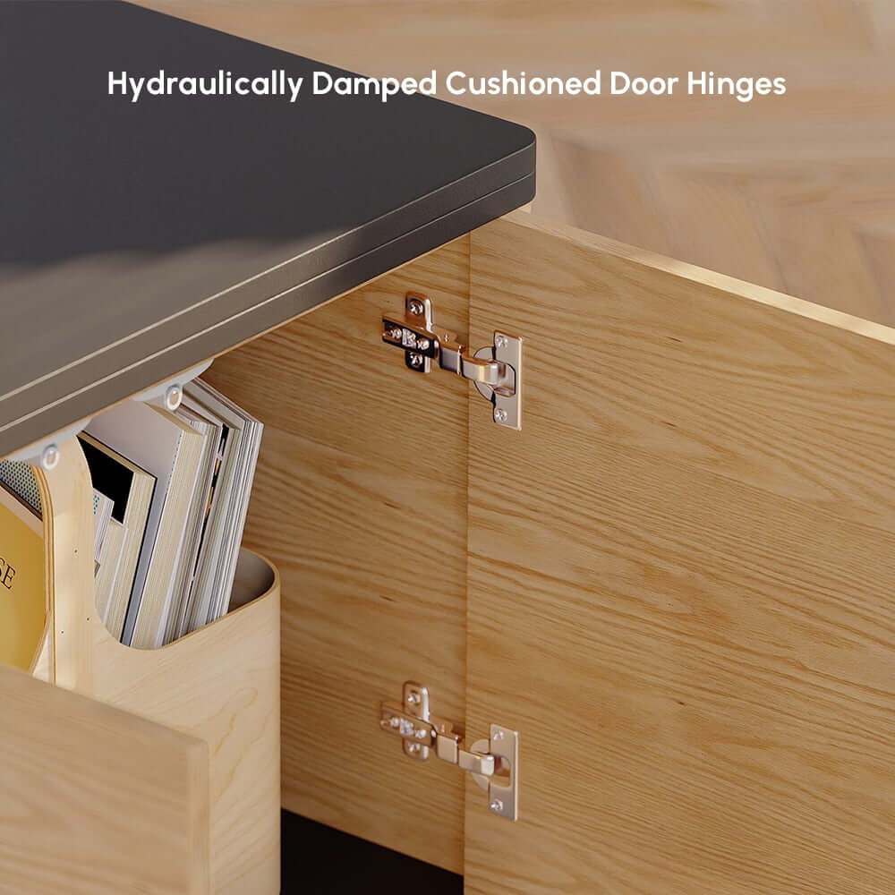 Modern Lift-Top Coffee Table With Storage & Wheels