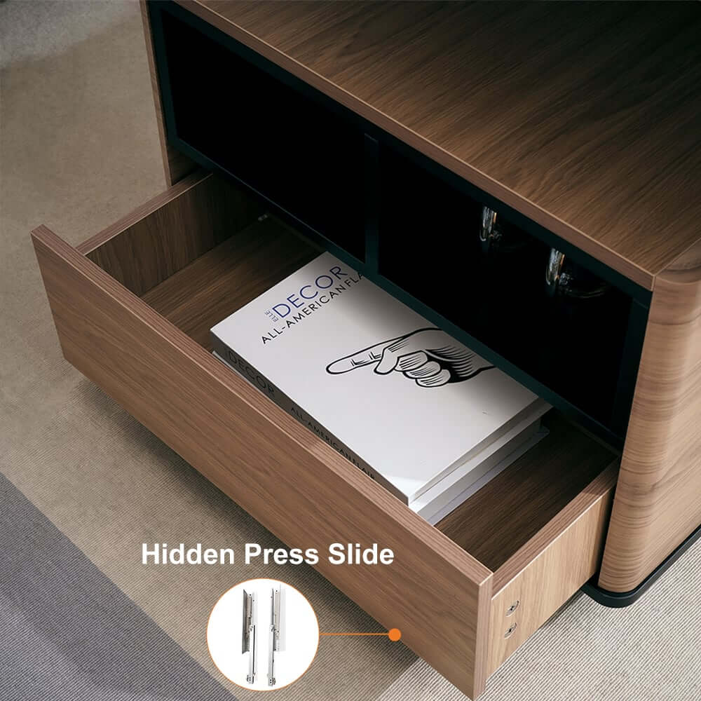 Modern Lift-Top Coffee Table With Storage & Wheels