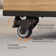 Modern Lift-Top Coffee Table With Storage & Wheels
