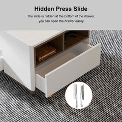 Modern Lift-Top Coffee Table With Storage & Wheels